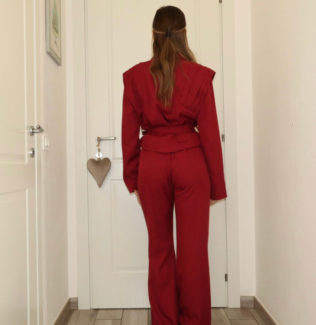 Tailleur con pieghe “clarissa” (vari colori)