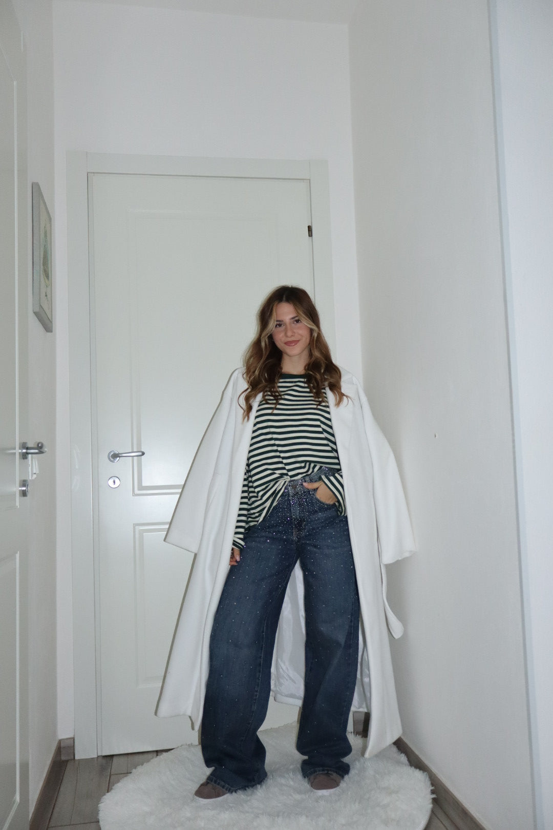 Jeans pioggia Shine blu tg 46-50