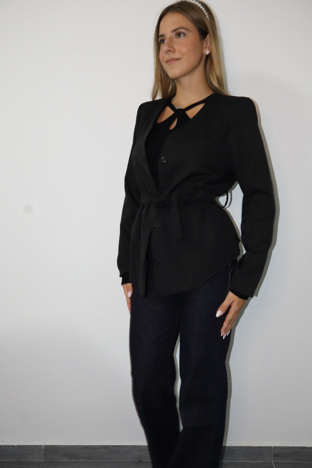 Maglioncino cut-out stella” (vari colori) pre ordine panna