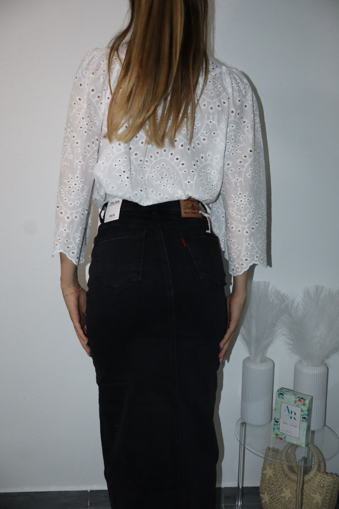 Blusa in sangallo “coreana”