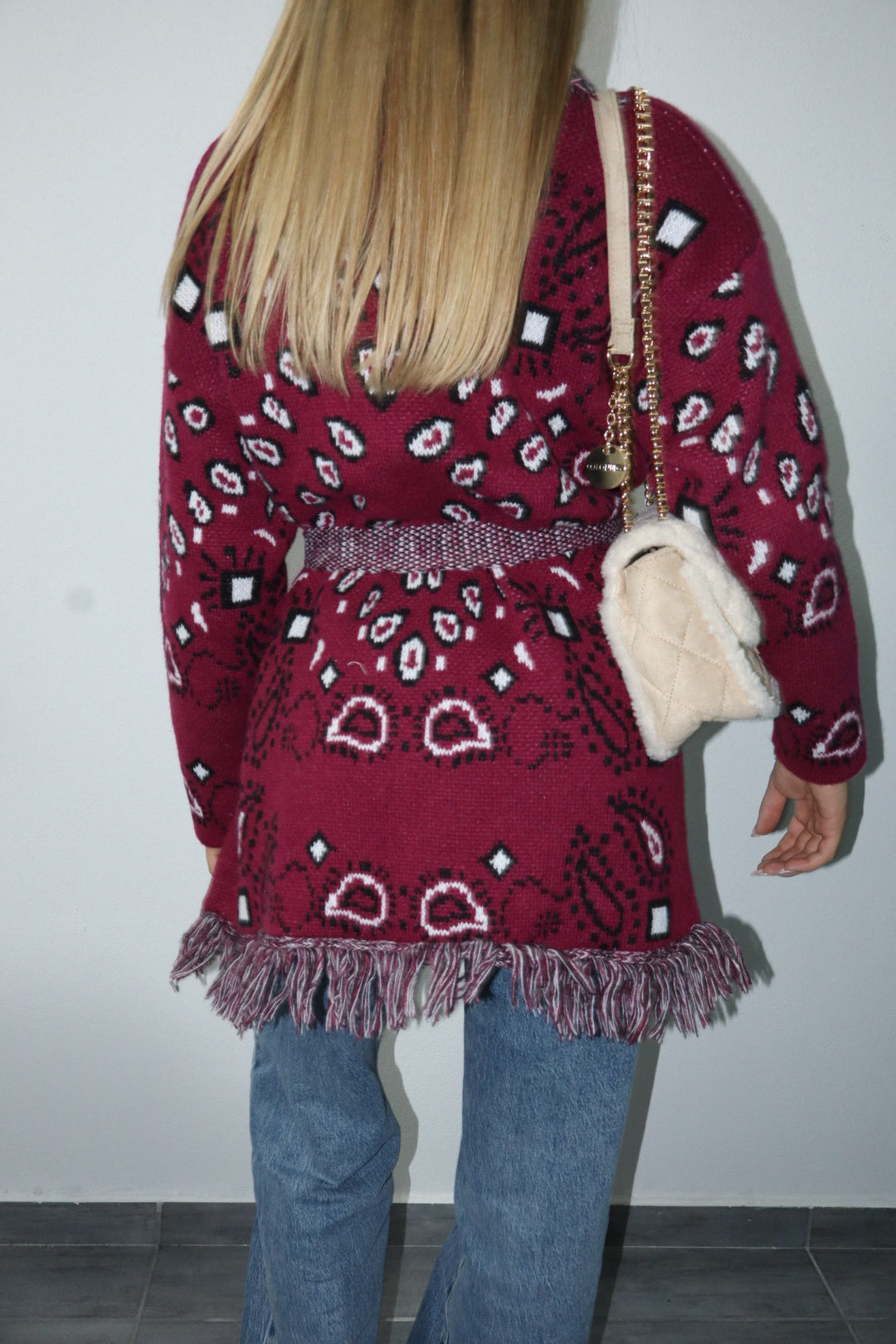 Cardigan frange viral