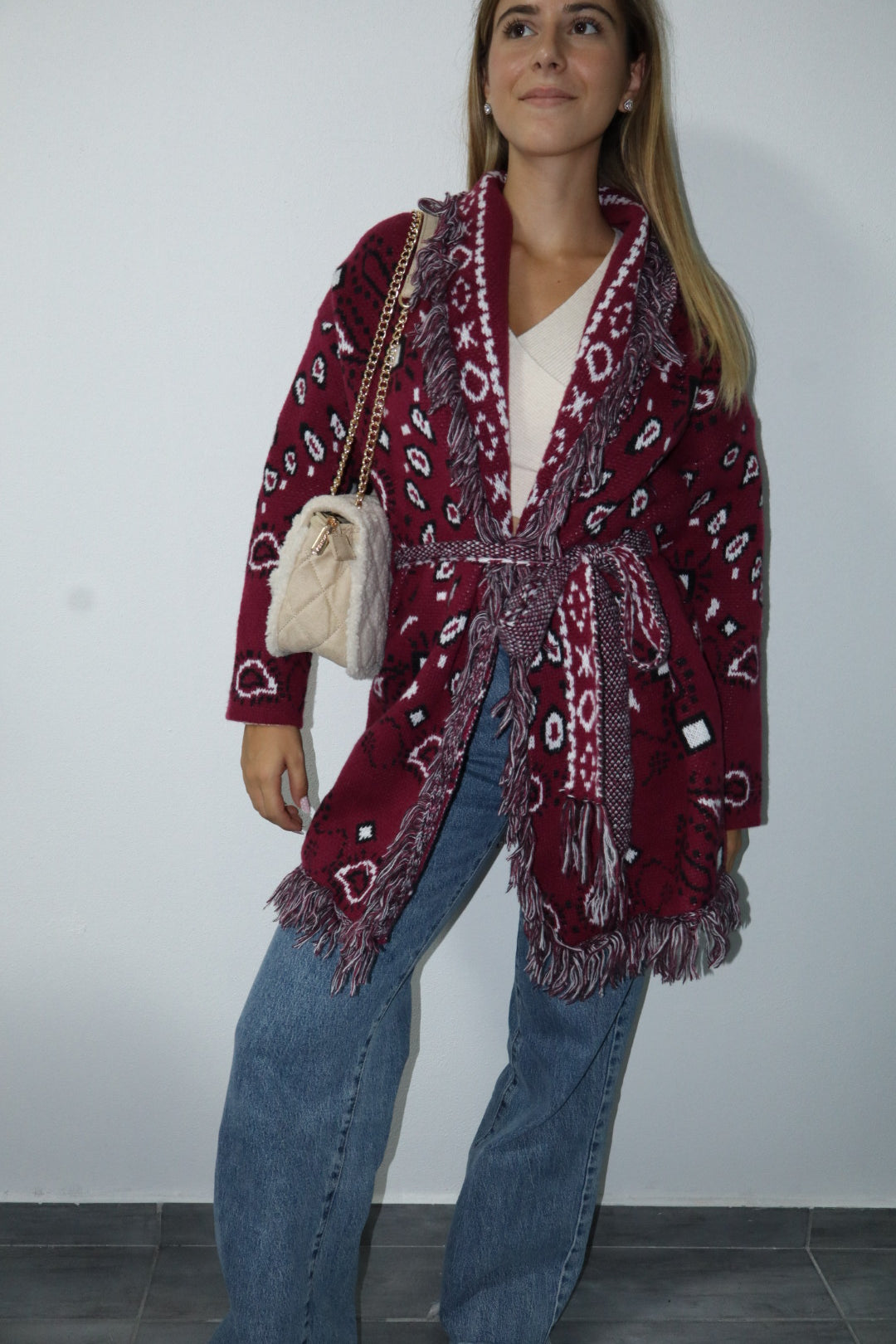 Cardigan frange viral