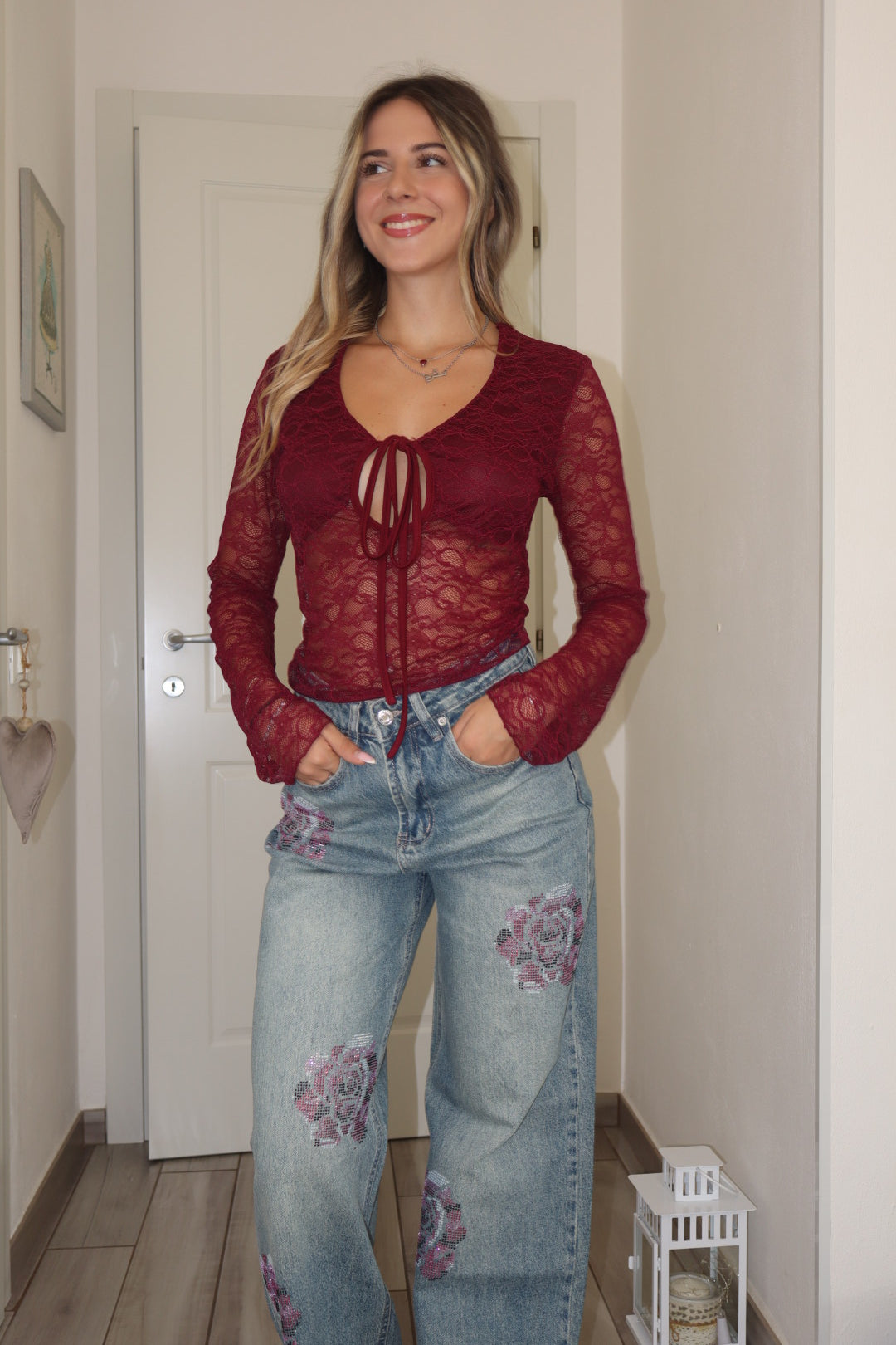 Top Clotilde pizzo (vari colori)
