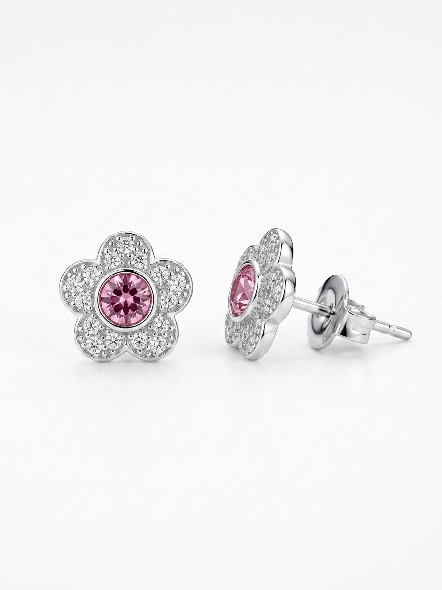 Orecchini fiore luce