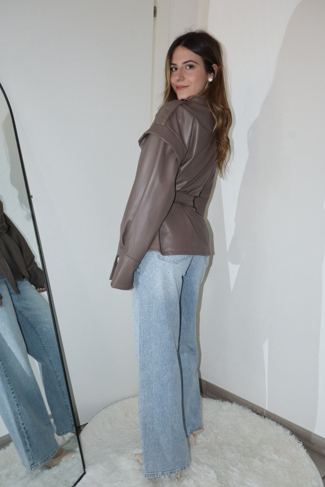 Trench ecopelle “myla” (vari colori)
