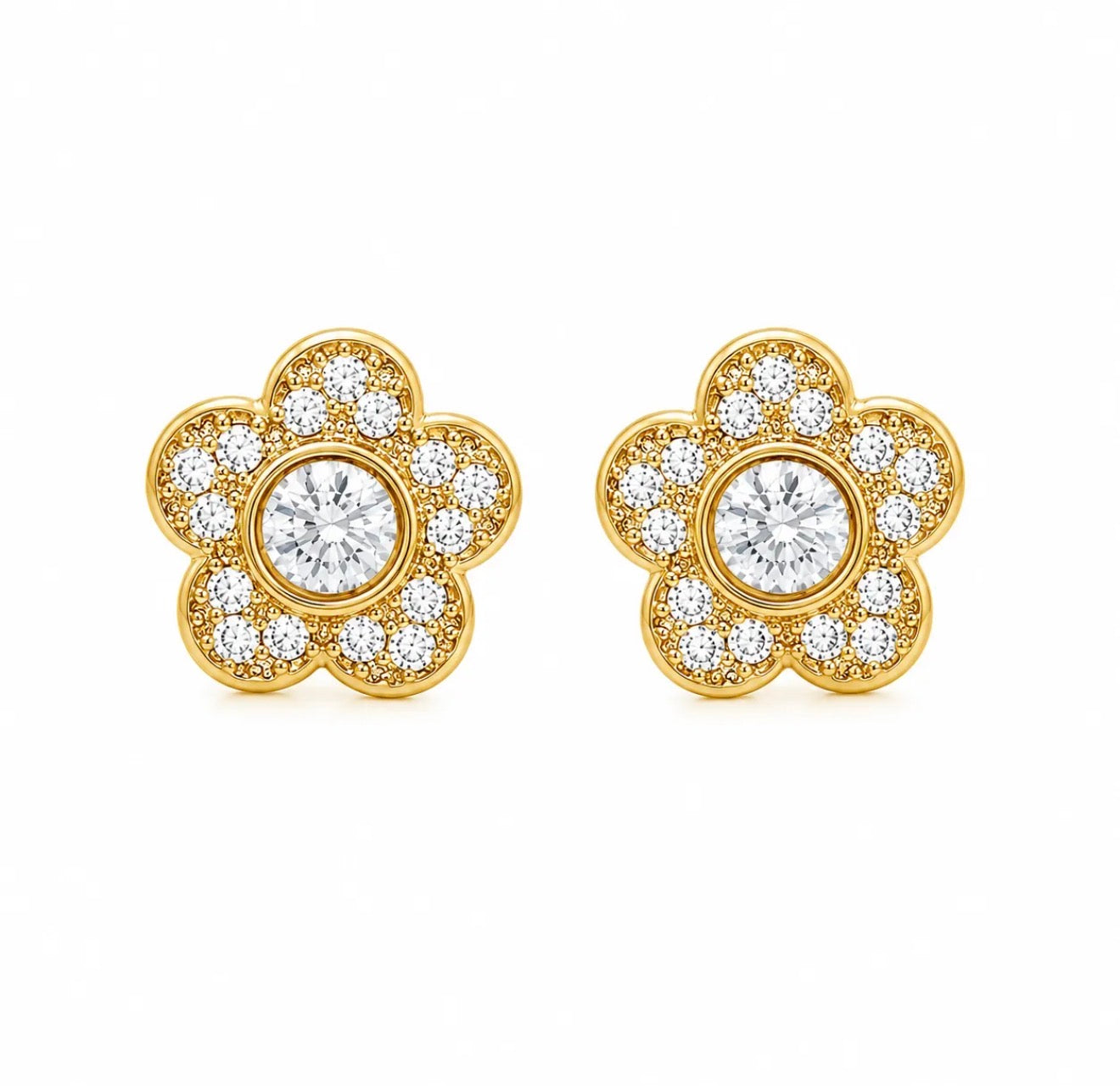 Orecchini fiore luce