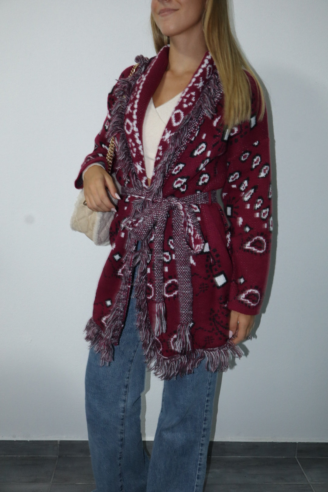 Cardigan frange viral