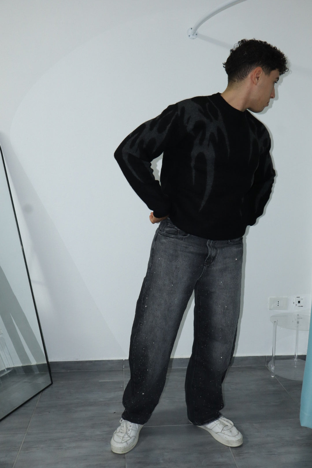 Maglione uomo black shadow