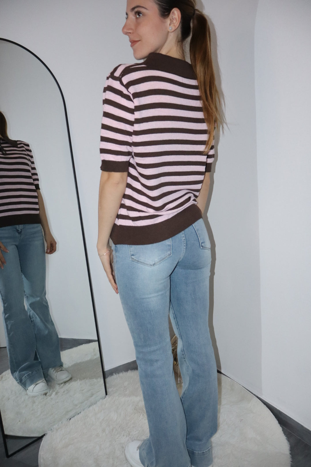 Maglia polo a righe (vari colori)
