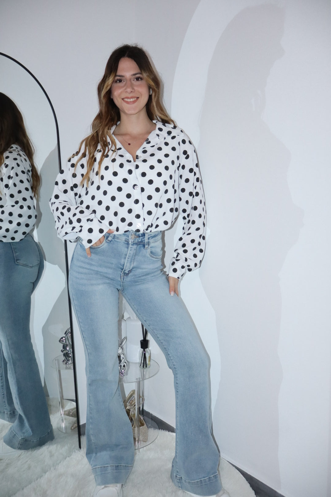 Camicia con pois “angy” vari colori