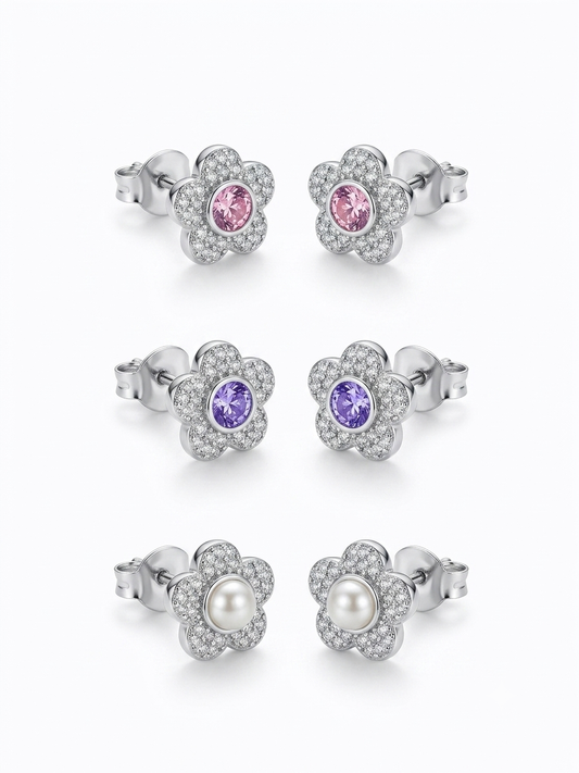 Orecchini fiore luce