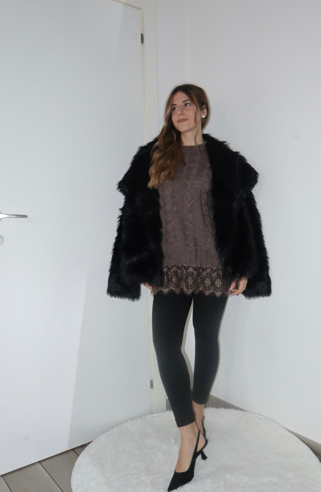 Pull rebecca con merletto in pizzo (vari colori)