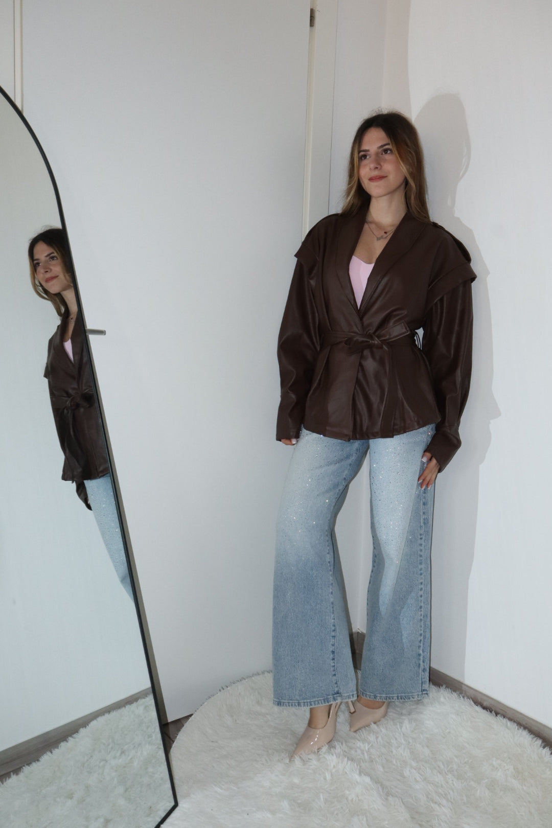 Trench ecopelle “myla” (vari colori)