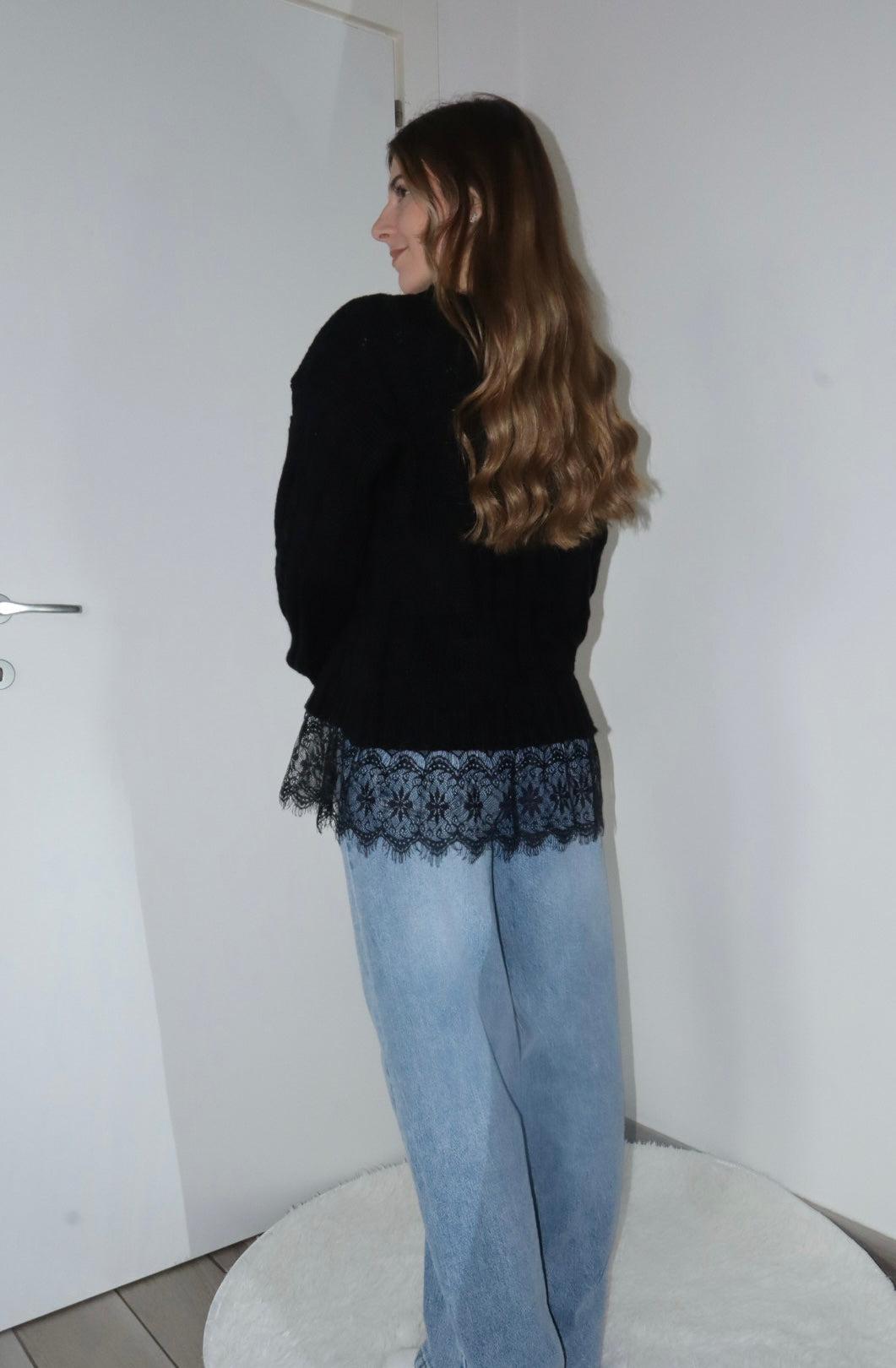 Pull rebecca con merletto in pizzo (vari colori)