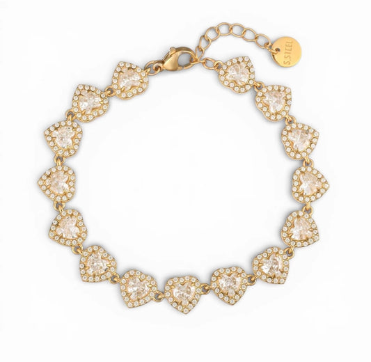 Bracciale punto luce cuore