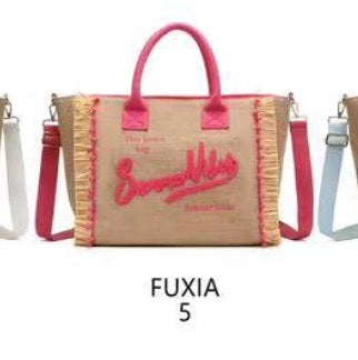 Borsa in paglia Summer media (vari colori)