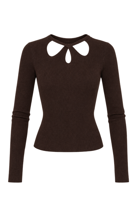 Maglioncino cut-out stella” (vari colori) pre ordine panna