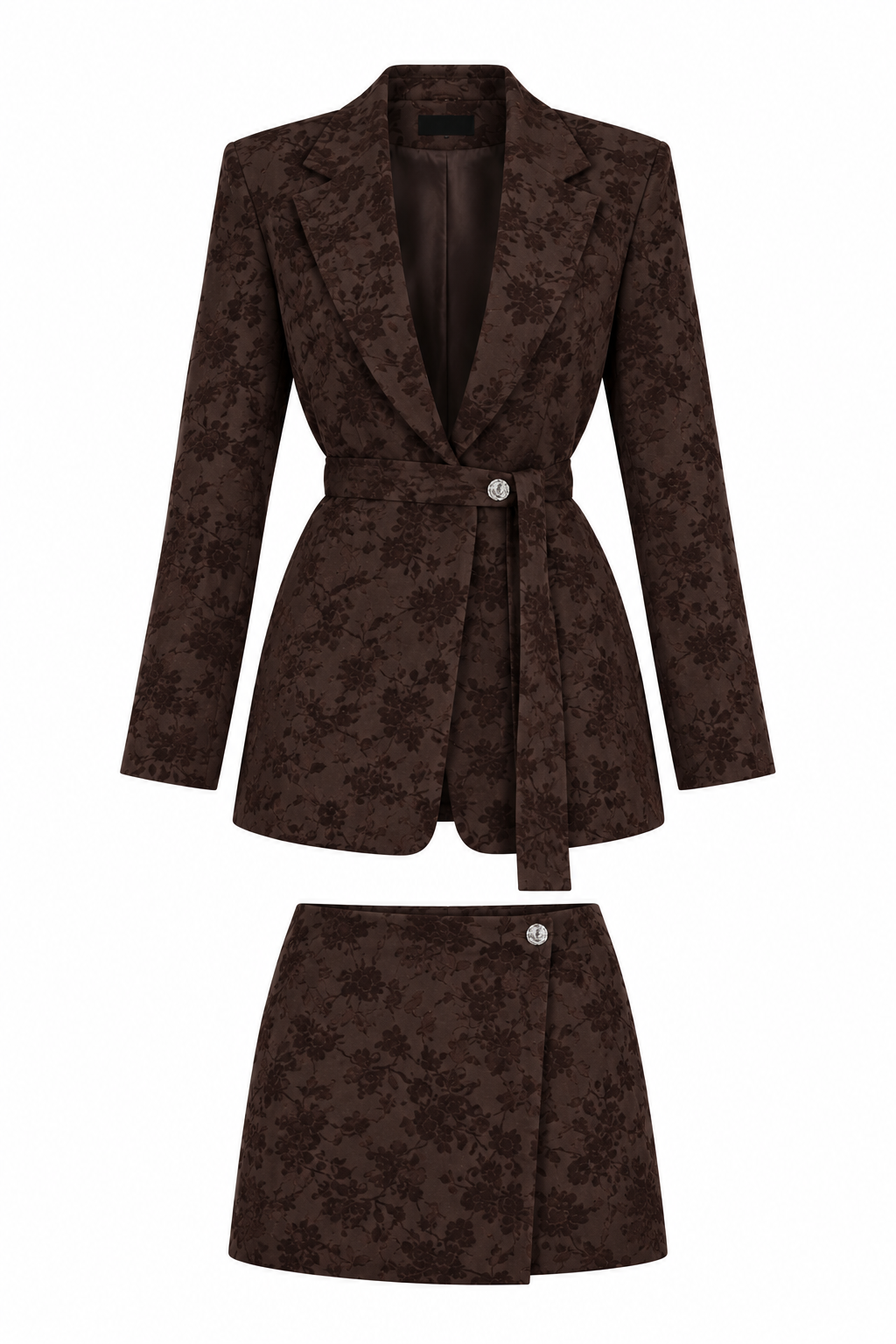 Completo blazer e gonna velluto