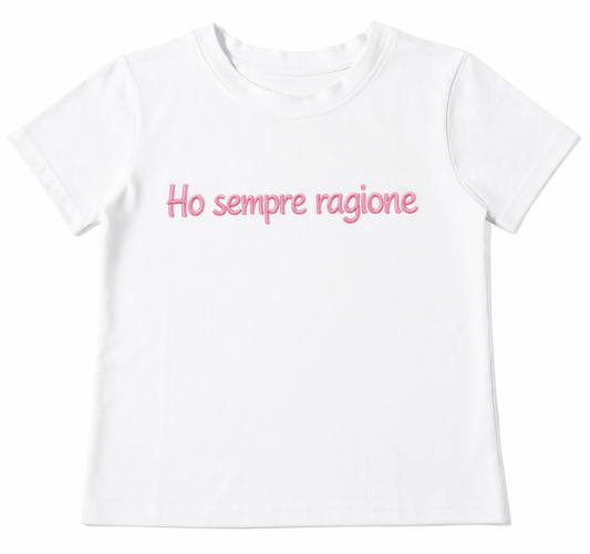 T-shirt “ho sempre ragione”