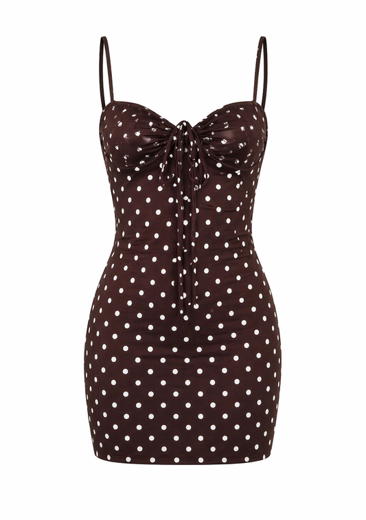 Mini dress con pois “malibú”