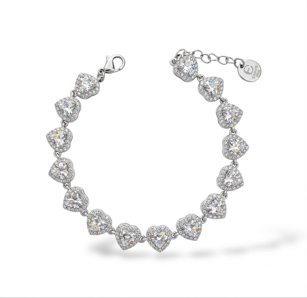 Bracciale punto luce cuore