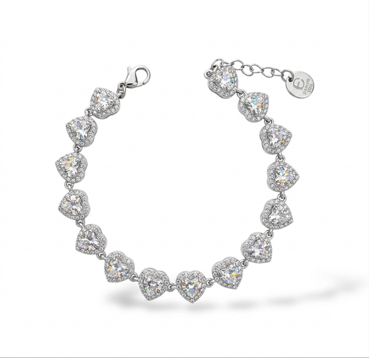Bracciale punto luce cuore